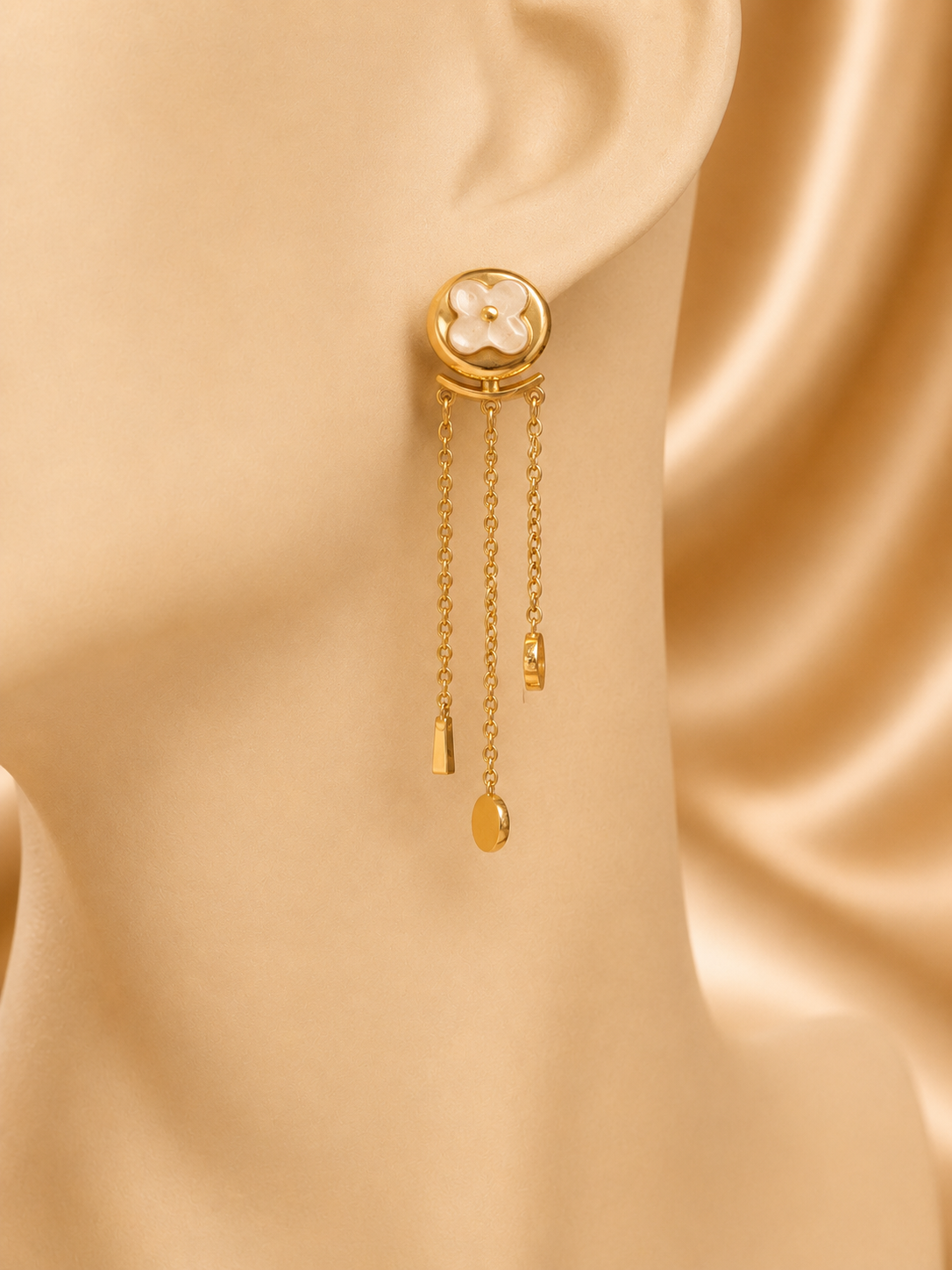 Lina Chain Drop Earrings alternate view