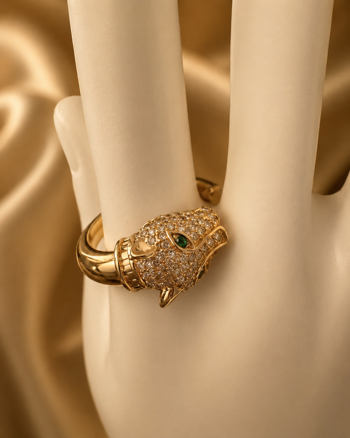 Leona Panther Ring alternate view